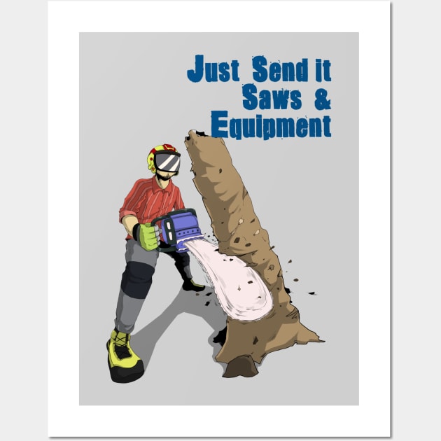 Just Send it Saws Logo II Wall Art by Just Send It Saws